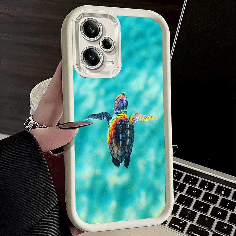 Summer Sea Turtle Cute Soft Phone Case for Xiaomi Poco X7 X6 X5 Pro X4 Gt X3 F7 Ultra M8 M7 Redmi 15C 15 14C 13 13C 12 12C 10 10
