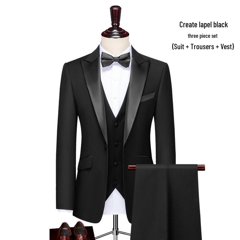 Herren Slim-Fit Hochzeits- & Business-Anzugset - Formelle Kleidung für Bräutigam & Trauzeugen