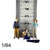 3 kusy 1/64 Figurky lidí Sběratelské předměty Miniaturní dioráma vlak Park Street