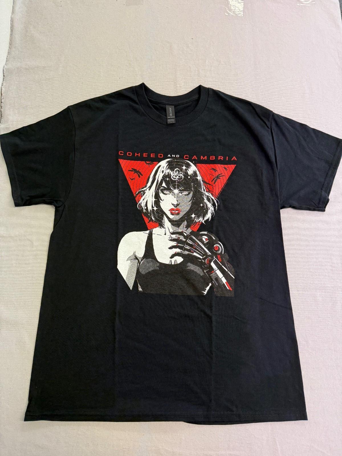 Coheed and Cambria Band T-shirt Android Girl & Dragon Flys Official New S