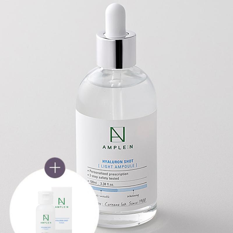 

[AmpouleN] Hyaluronic Shot Light Ampoule 100 мл (+30 мл Тоник Бесплатно)