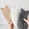 Kawaii Plush Cat Shaped Pen Bag With Soft Touch Cute Lightweight Large Capacity Stationery Storage Pen Bag Multi-purpose Storage