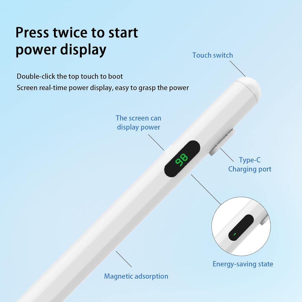 Stylus Pen for Touch Screen, Active Universal Stylus Pen Compatible with iPad/iPhone/Samsung and Other iOS/Android Smartphone and Tablet Devices