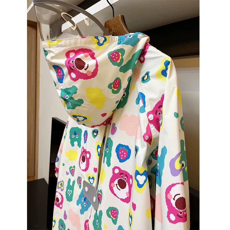 Japanese Fashion Lightweight Quick-Drying Breathable Kids Raincoat Rainproof Kindergarten Waterproof Poncho Primary School Student Schoolbag