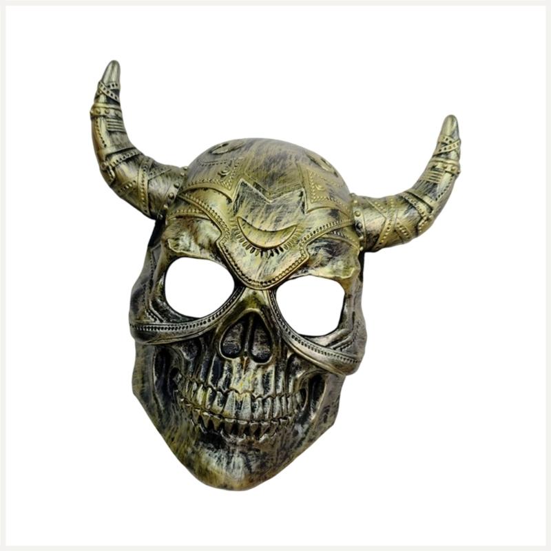 Maschera Demoni Spaventosi Maschera Integrale Maschera con Corna da Diavolo Maschera da Festa Maschere di Carnevale