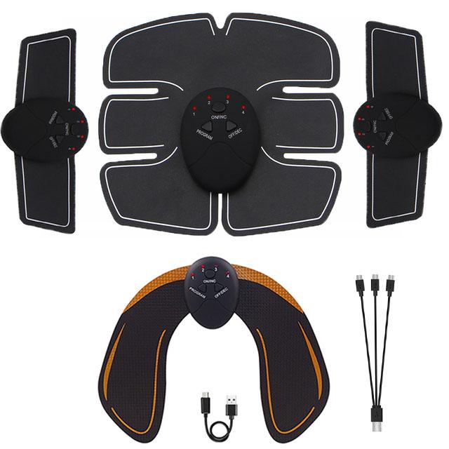 Wireless EMS Abdominal Stimulator Buttock Hip Trainer Smart Slimming Massager for Waist Arm Leg Body Unisex Fitness Equipment