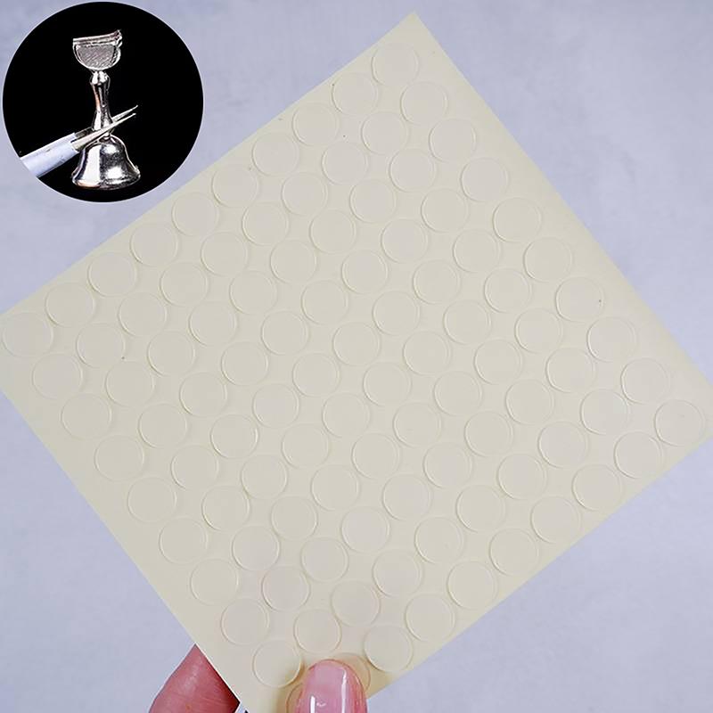 100Pcs Nail Double-Side Adhesive Tape For False Nails Display Stand Tools Manicure Adhesive Strip Traceless And Transparent