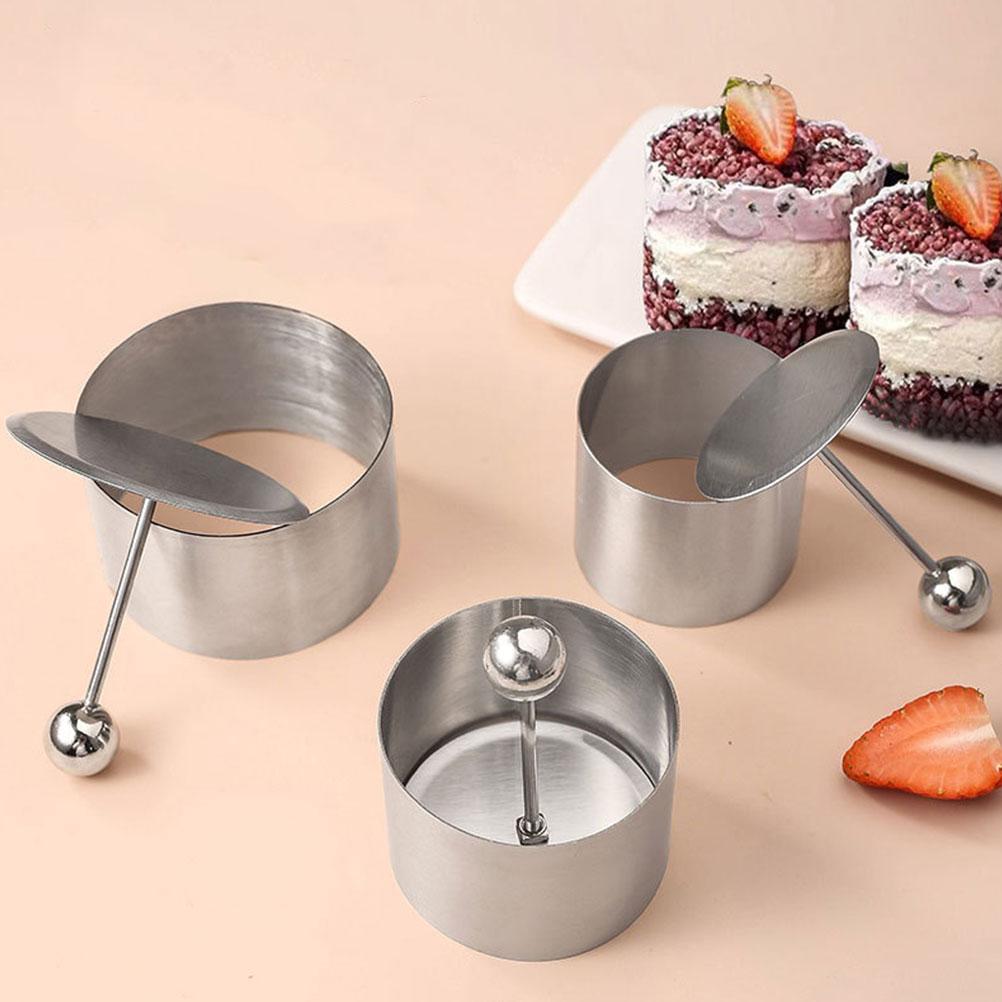 Stainless Steel Cold Dish Mold Biscuit Cookie Placement Supplies Round Decoration Utensils Making