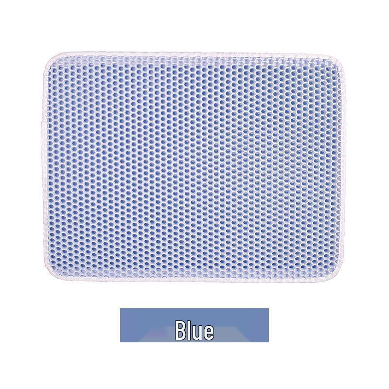 Washable, Anti-Slip Double-Layer EVA Cat Litter Mat – Splash-Proof Cat Rubbing Mat for Litter Boxes