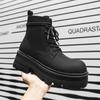 Fashion Fashionable Autumn  Winter New Men's Lace-Up Casual Boot Short-Top Anti-Slip Walking Boot Classic Durable Height-Increasing Boot