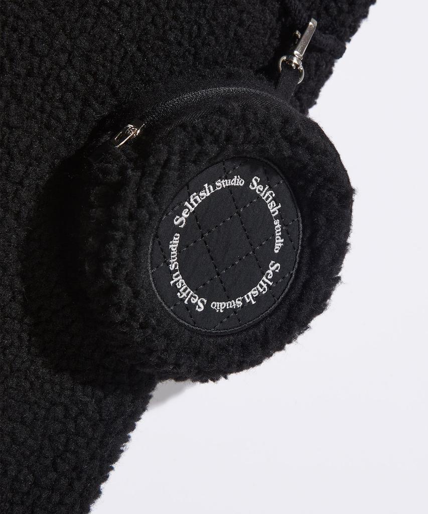 Selfish Cookie Fleece Jacket (S232Jp05) (Black)
