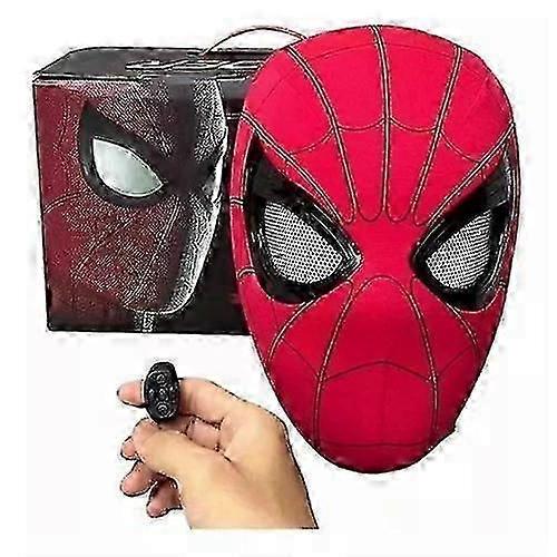 Maska Spider-Mana s pohyblivýma očima a elektrickým vystřelovačem pavučin SET, Dárková sada pro něj, Vánoční dárky