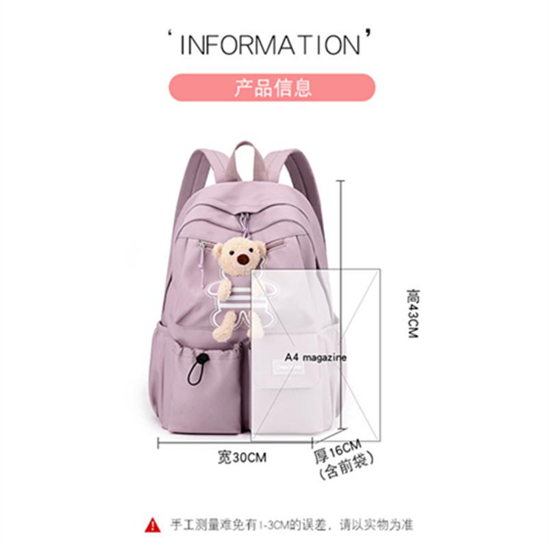 Girl School Bag Back Pack ForTeenager Women Children Female Pink Schoolbag Primary High Bagpack Class Teens Child KidsBackpack