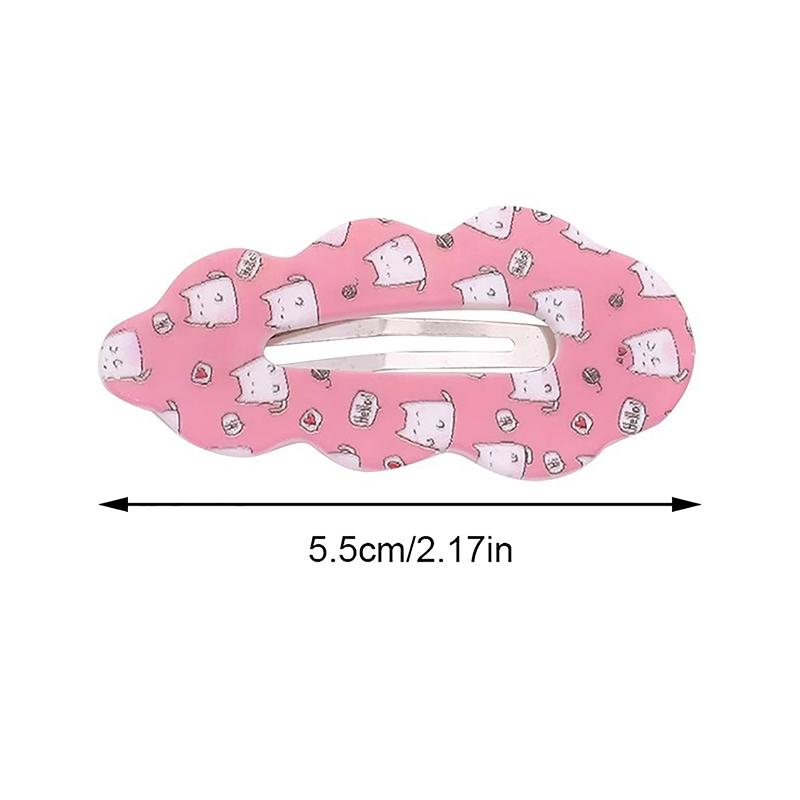 Creative Cartoon Cute Sweet Colorful Hairpin For Women Girls  Kawaii Bangs Hair Clip Side Clip Headwear Hair Accessories