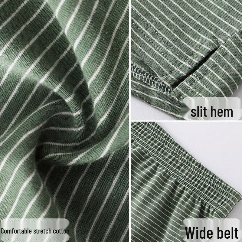 LANGSHA Men's Pure Cotton Antibacterial Boxer Shorts 3-Pack