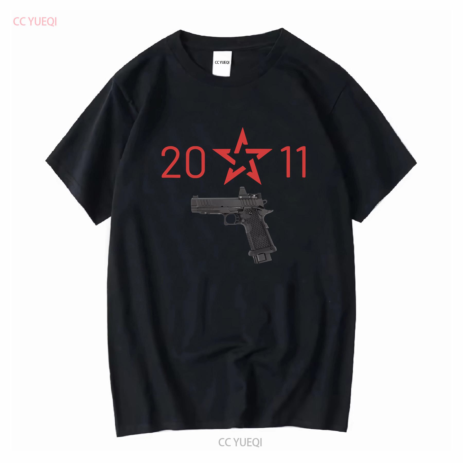 

Staccato 2011 Firearms Mens Classic T Shirt vintage Washed Slightly Comfortable Stylish Breathable designer clothes Casual 4XL