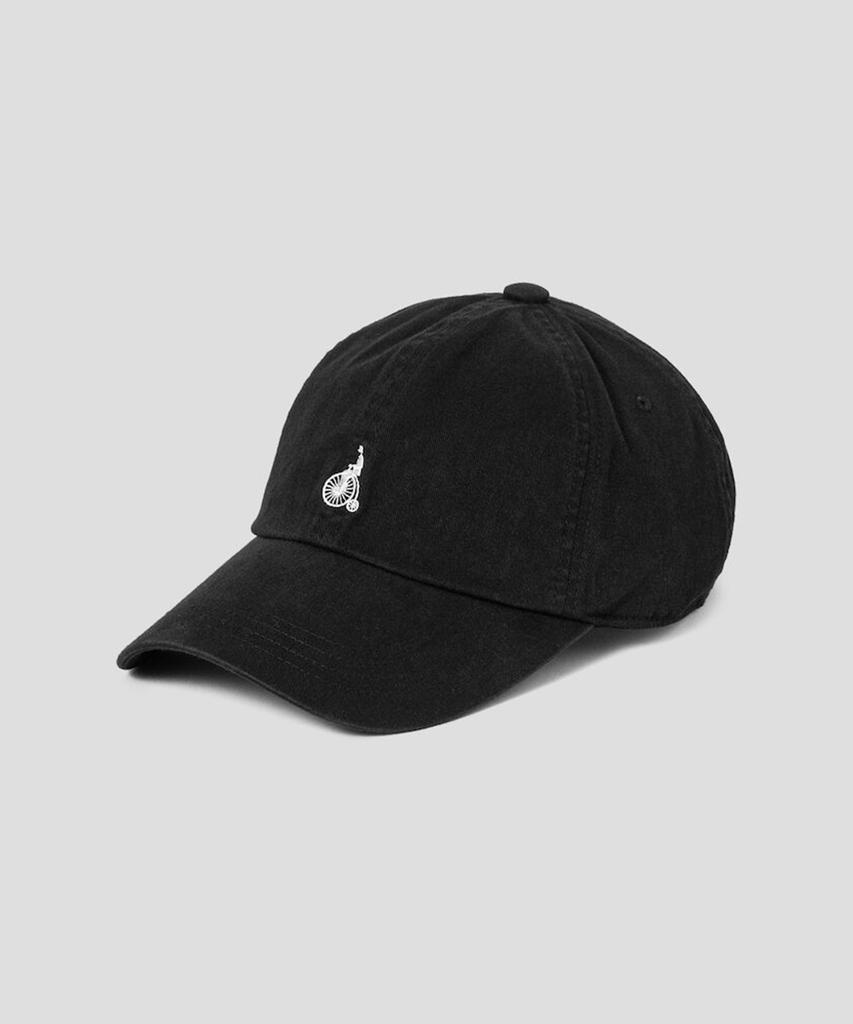 Binpolaegseseoli Oversized Cotton Twill Washed Ball Cap Black