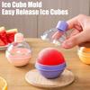 Bulb Shape Ice Ball Mold Food-Grade Sphere Tray for Whiskey Cocktails Easy-Release