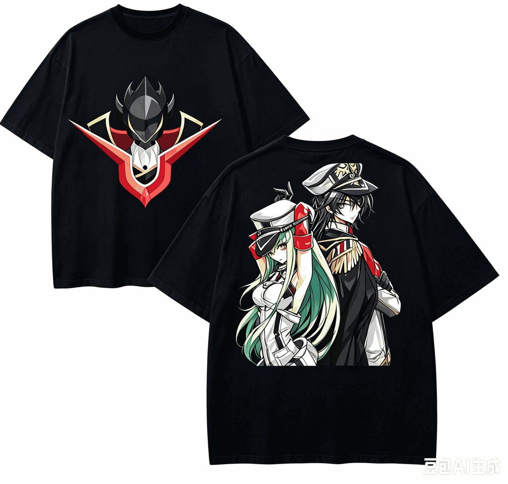Code Geass Anime Lover T-shirt Harajuku Cotton New Model High Street Retro Oversized Unisex pro