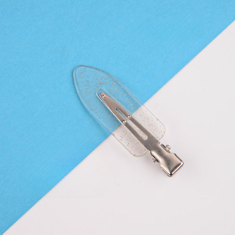 Grampos de cabelo sem costura simples de cor sólida sem dobra franja lateral grampo de maquiagem acessórios de lavagem de rosto grampos de cabelo para meninas