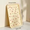 Cherry Pattern Plastic Food Serving Tray Stackable Fruit Dessert Tray Tea Tray Multi-functional Storage Tray For Home Kitchen