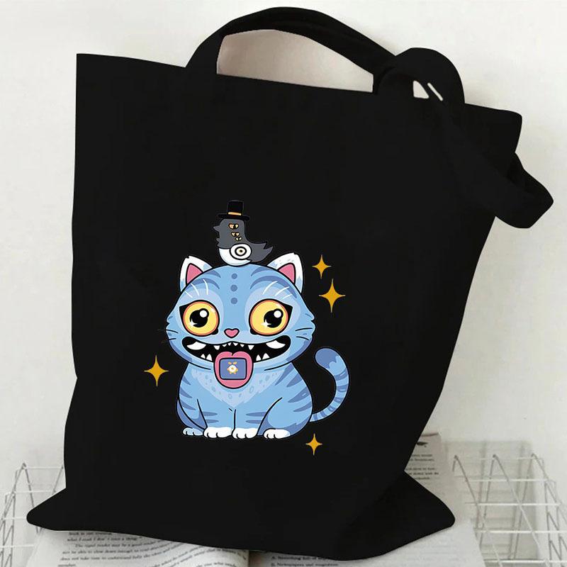 KPop Dämonenjäger Cartoon Peripherie Canvas Tasche Große Kapazität Lässige Umhängetasche