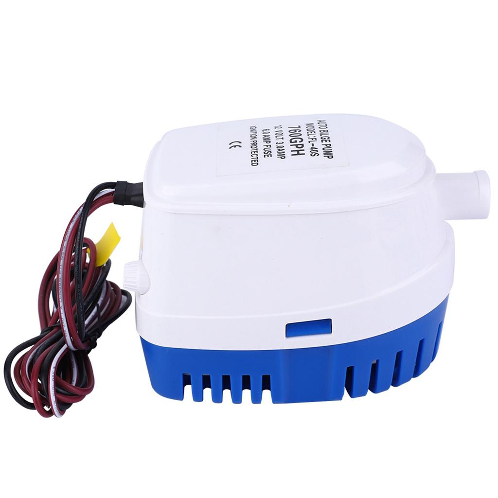 DC12V Automatic Submersible Bilge Water Pump with Float Switch for Caravan Boat RV