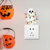 Halloween Switch Stickers Ghost Decorative Sticker, Cartoon Fairy Lamp Decal for Light Switch, Removable Wall Sticker Bedroom Living Room Home Office