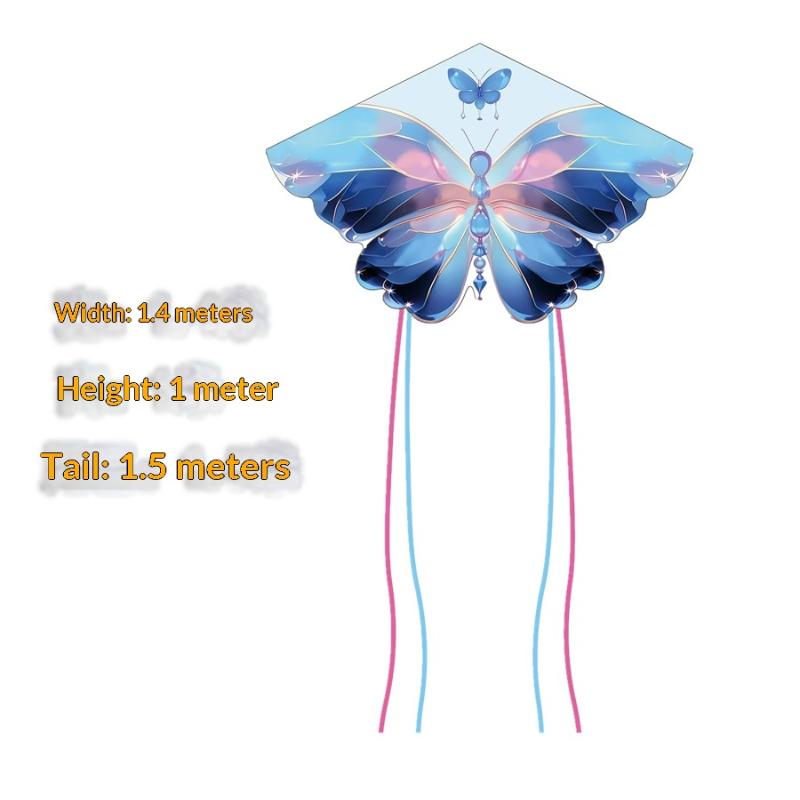Beautiful Butterfly Kite For Kids Adults Large Kite With Long Tail Easy To Fly For Outdoor Beach Park Activities