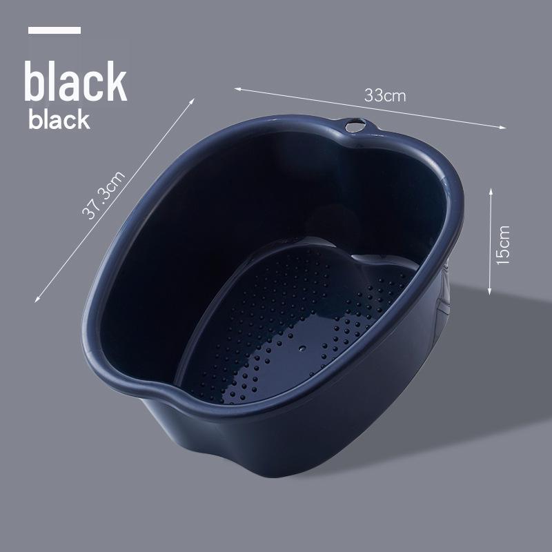 Thickened Apple-Shaped Plastic Foot Spa Basin for Massage and Soaking