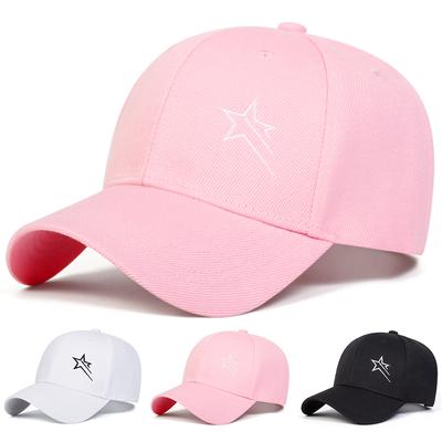 Unisex Five-pointed Star Embroidery Baseball Caps Spring Autumn Outdoor Adjustable Casual Hats Dad Hat Sunscreen Hat