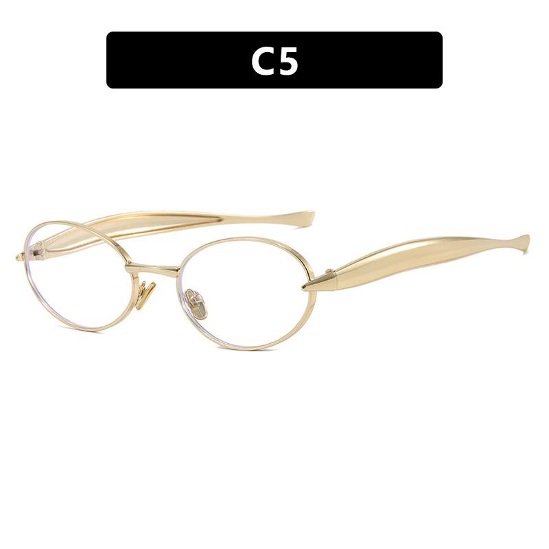 Retro Steampunk Sunglasses Vintage New Women's Metal Oval Sun Glasses Ladies Classic Glasses UV400 Sunscreen Eyewear