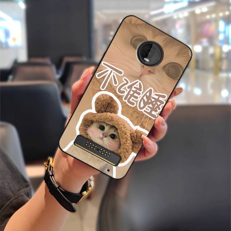 Cartoon Stoßfestes Handyhülle Für MOTO Z4 Play Graffiti Modedesign Wasserdicht Schmutzabweisend Anti-Knock TPU Langlebig