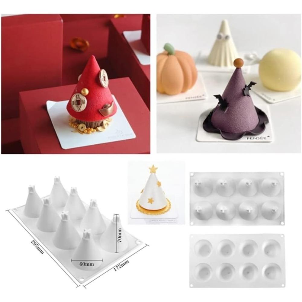 Vánoční silikonová forma Kuchyňské pečicí nástroje Forma na pěnu na francouzský dezert pro cukrářství Čokoládová dortová forma Forma na zmrzlinu Dekorační forma