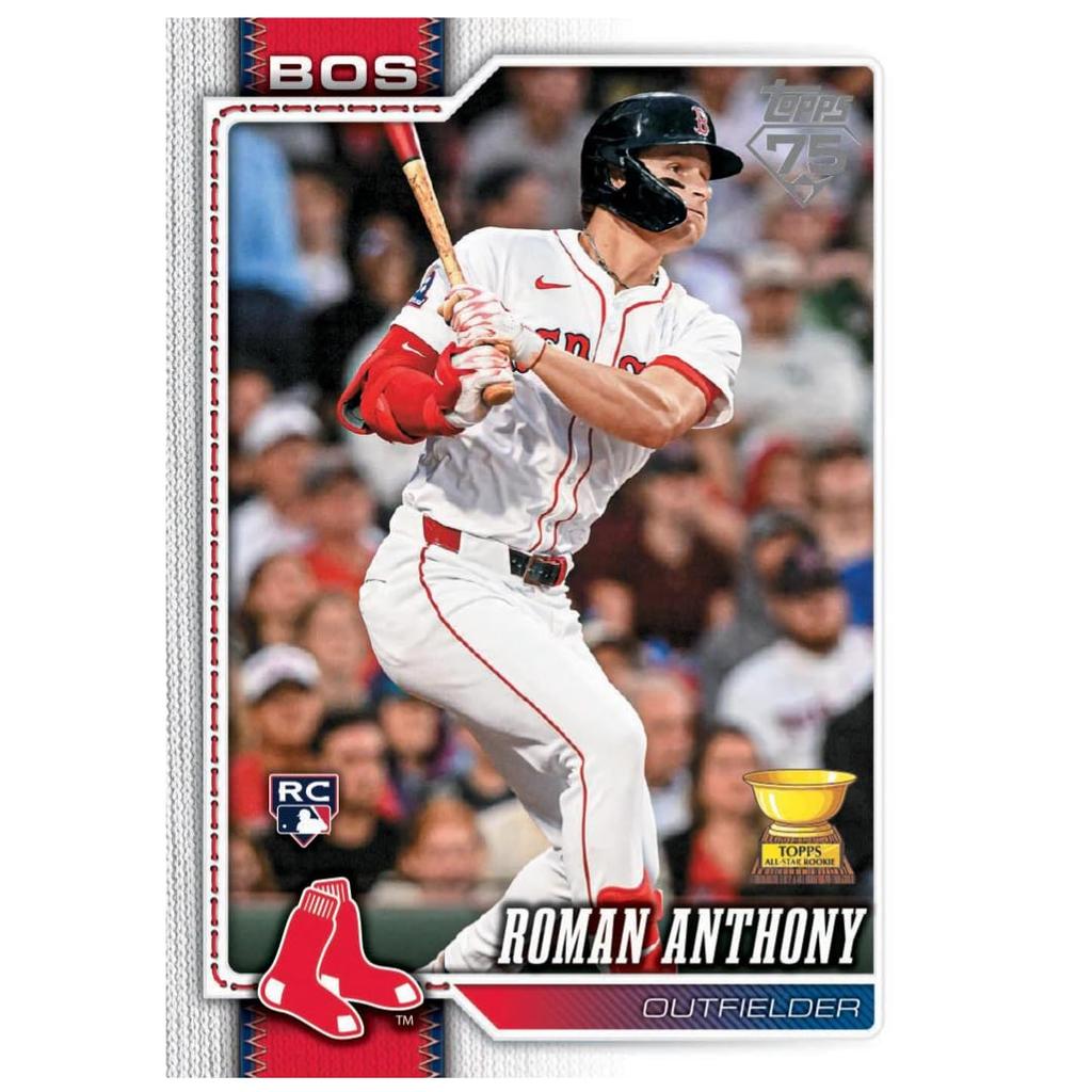2026 Topps Baseball Series 1 Hobby Box 75th Anniversary Edition Each Box Contains One Autographed or Relic - - Card.