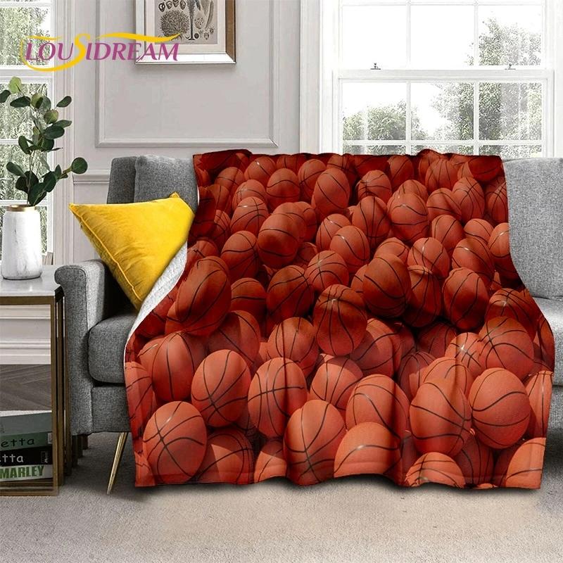 Nejnovější rám basketbalového hřiště Měkká flanelová deka na postele Ložnice Pohovka Piknik, Přehoz na přikrytí Venkovní volnočasový Spánek Dárek
