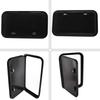 Heavy Duty  Rounded Corner Black UV Proof Baggage Door RV Storage Hatch RV Storage Hatch with Lock and Key for  Camper Van Tools