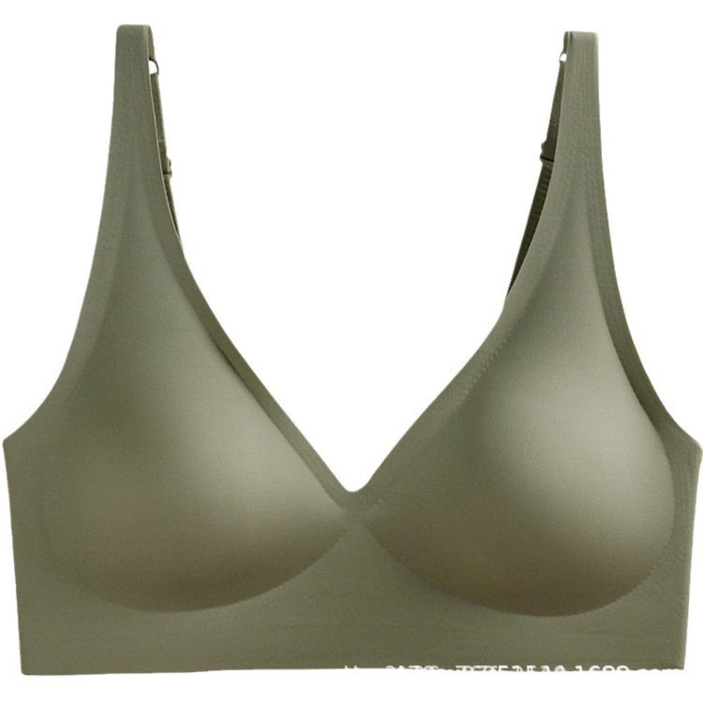 Women Leopard Print Sexy Wireless Bra, Soft Skin-Friendly Anti-Sagging Comfortable Lingerie