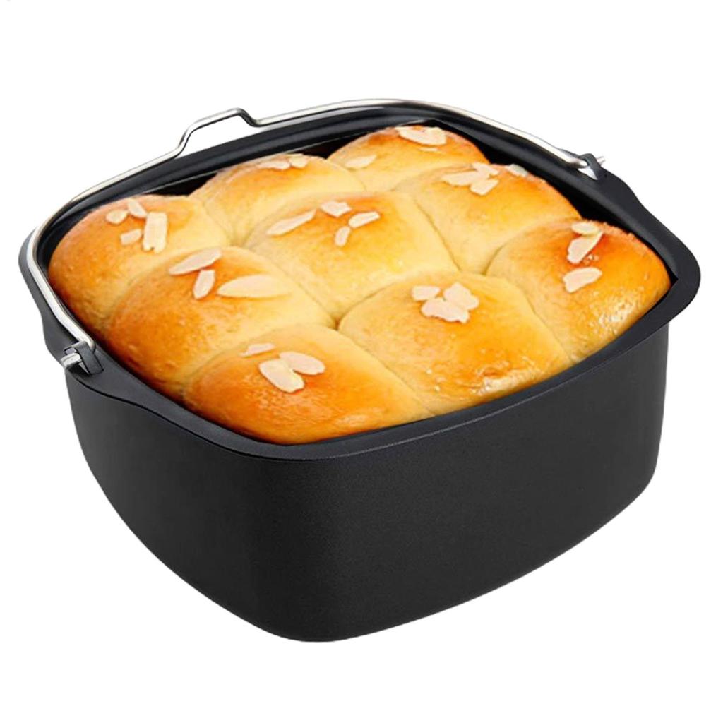 Barattolo per Torta da 7/8 Pollici per Friggitrice ad Aria Stampo per Torta Teglia da Forno Cestello Cestello da Forno in Acciaio Alluminio per Friggitrice ad Aria Accessorio Airfryer