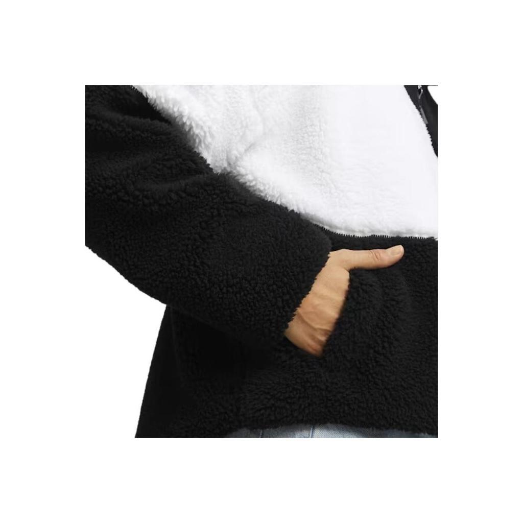 Puma Big Cat Fashion Wygodna Miękka Bluza Polarowa z Kapturem Kobiety kurtki Czarna Biała 678349-01