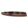 Wooden Coffee Tamper Holder Coffee Tamper Mat Stand Coffee Maker Support Storage Base Walnut Large
