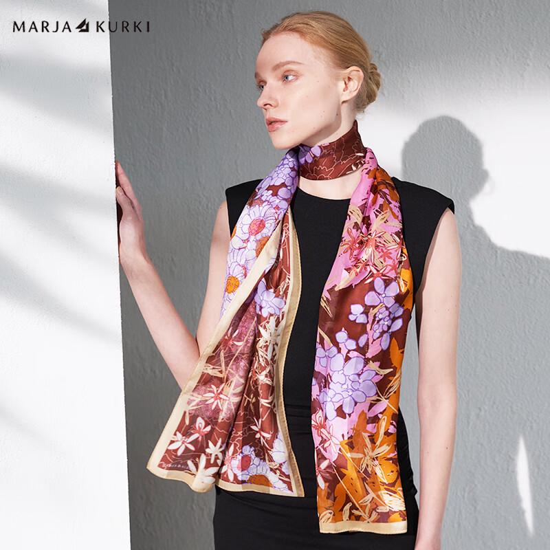 

MARJA KURKI Где обитает счастье Длинный шелковый шарф