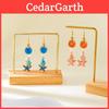 Boucles d'Oreilles Perles Étoile de Mer Coquillage Avec Pendentifs Géométriques en Alliage de Zinc Pour un Style Décontracté Plage