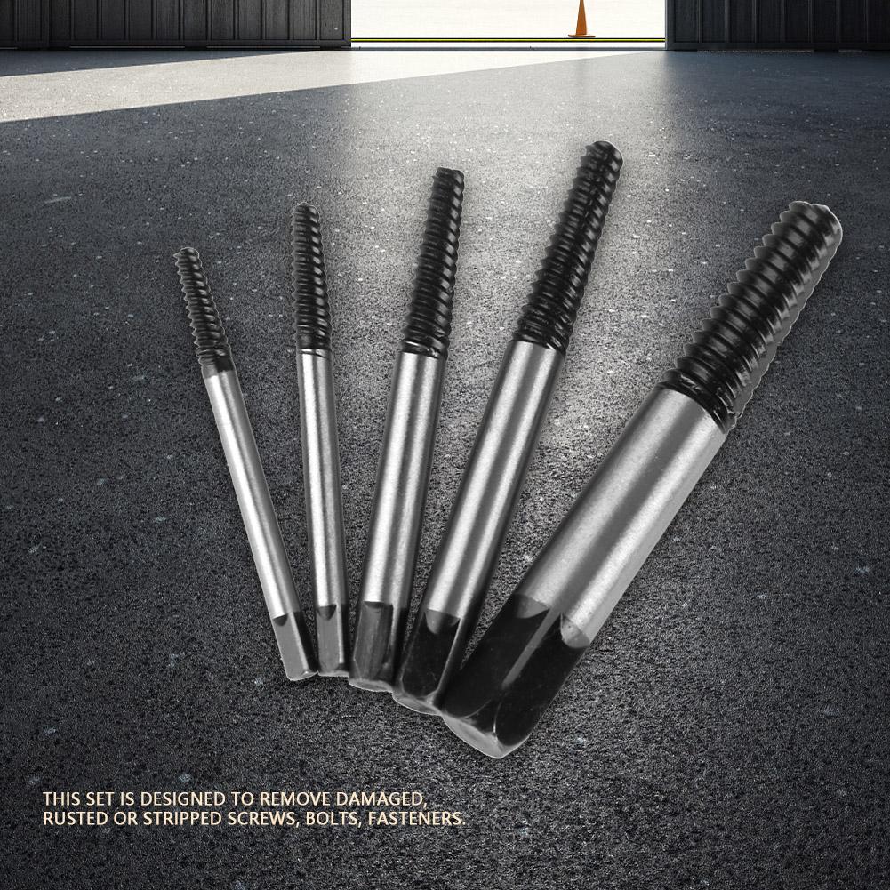 Water Pipe Broken Wire Screw Extractor Damaged Bolt Remover Picker Tool 5pcs