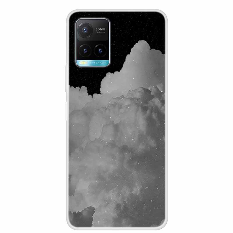 Christmas For Vivo Y21s Case TPU Soft Silicone Back Cover Case For Vivo Y21s V2110 Shockproof Coque VivoY21s Shell Cartoon Funda