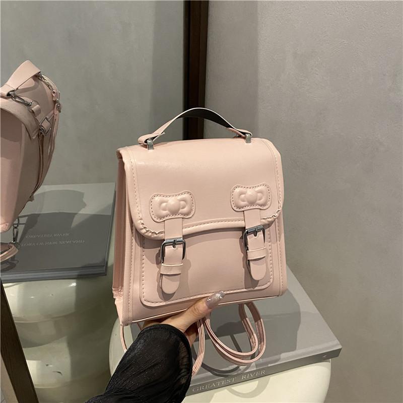 Pu Lace Butterfly Knot Backpack With Large Capacity For Daily Use And Street Style