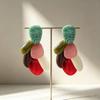European & American High-Design Acrylic Multilayer Water Drop Earrings
