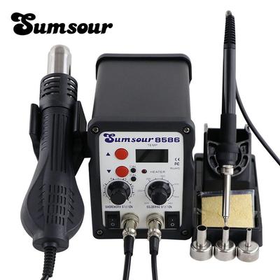 Litavimo stotis 8586 220V / 110V 2 in 1 SMD litavimo perdirbimo stotis