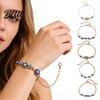 Mediterranean Good Luck Bracelet Evil Eye Hand of Fatima Women