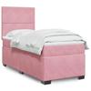 Maison Exclusive - Rete a doghe per letto con materasso Rosa 90x190 cm Velluto